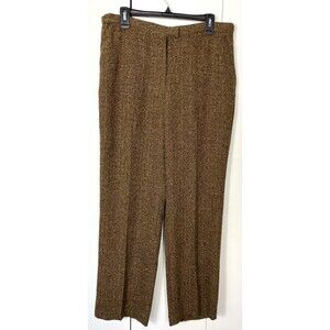 Sag Harbor Golden Brown Tweed Dress Pants Size 12
